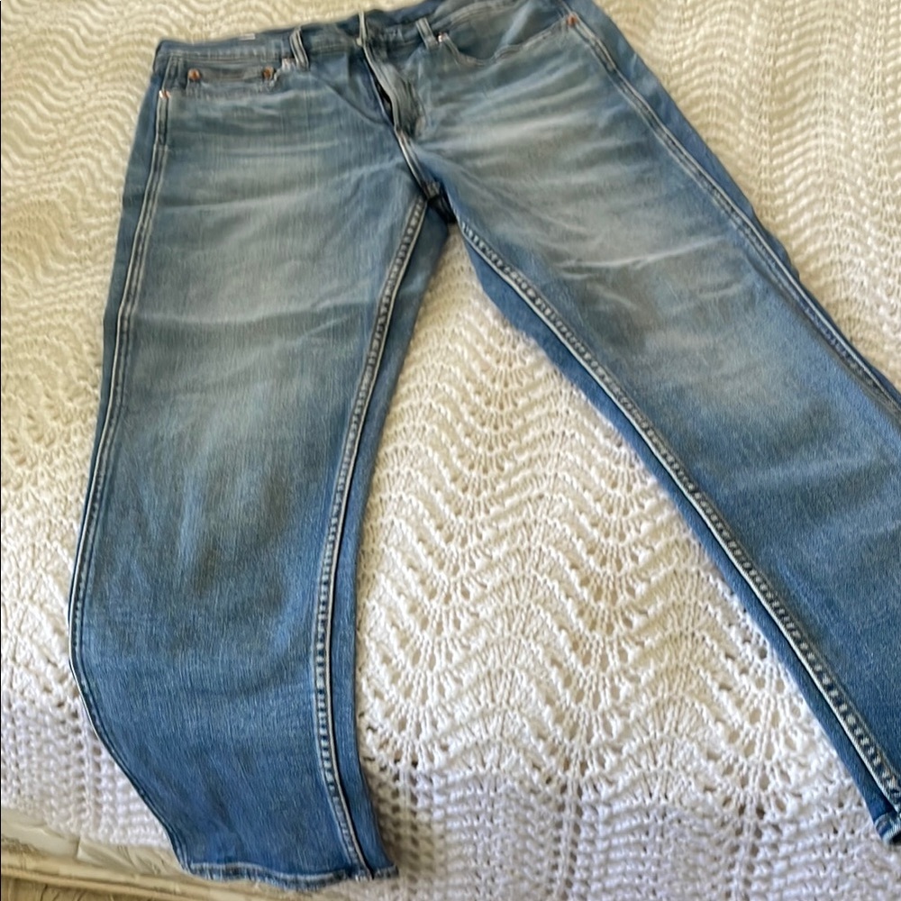 GAP High Rise Vintage Slim Blue Jeans - Denim
